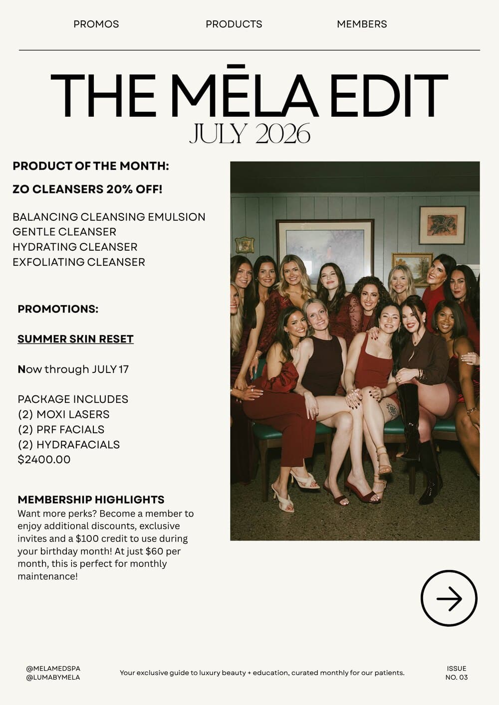 The MĒLA Edit — Issue No. 03 · July 2026 cover